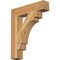 Ekena Millwork Merced Block Rough Sawn Bracket, Western Red Cedar, 4"W x 20"D x 24"H BKT04X20X24MRC05RWR - alternate 1